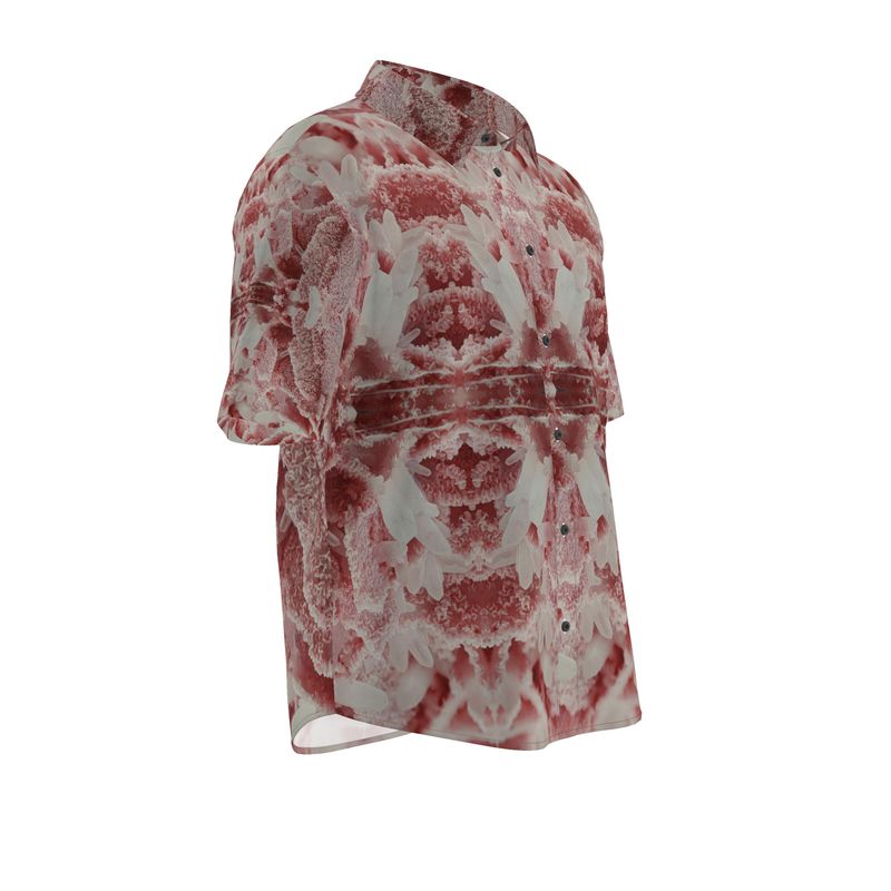 Mens Short Sleeve Shirt: Rhodochrosite and Quartz, Bulgaria