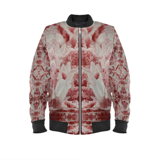 Mens Bomber Jacket: Rhodocrosite and Quartz Crystals, Bulgaria