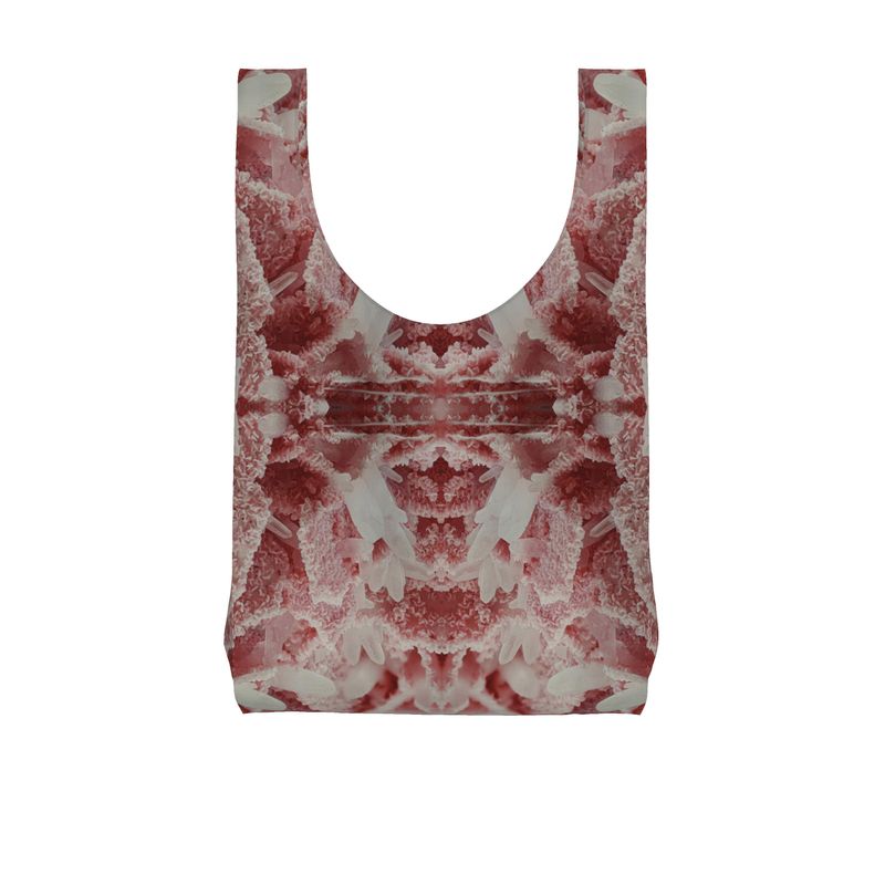 Parachute Shopping Bag: Rhodochrosite and Quartz Crystals, Bulgaria