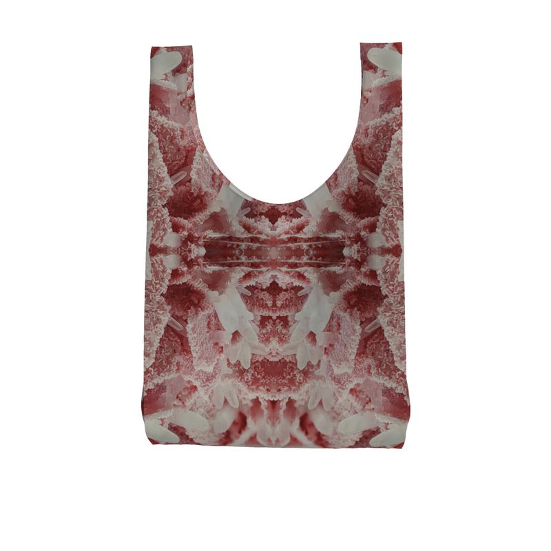Parachute Shopping Bag: Rhodochrosite and Quartz Crystals, Bulgaria