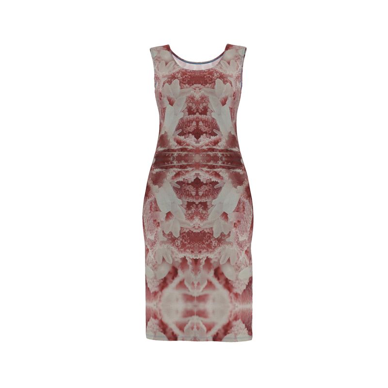 Bodycon Dress: Rhodochrosite and Quartz Crystals, Bulgaria