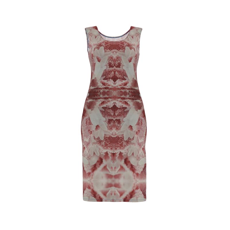Bodycon Dress: Rhodochrosite and Quartz Crystals, Bulgaria