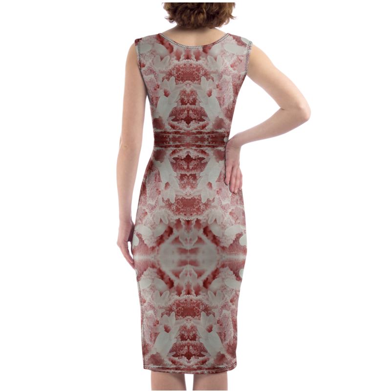 Bodycon Dress: Rhodochrosite and Quartz Crystals, Bulgaria