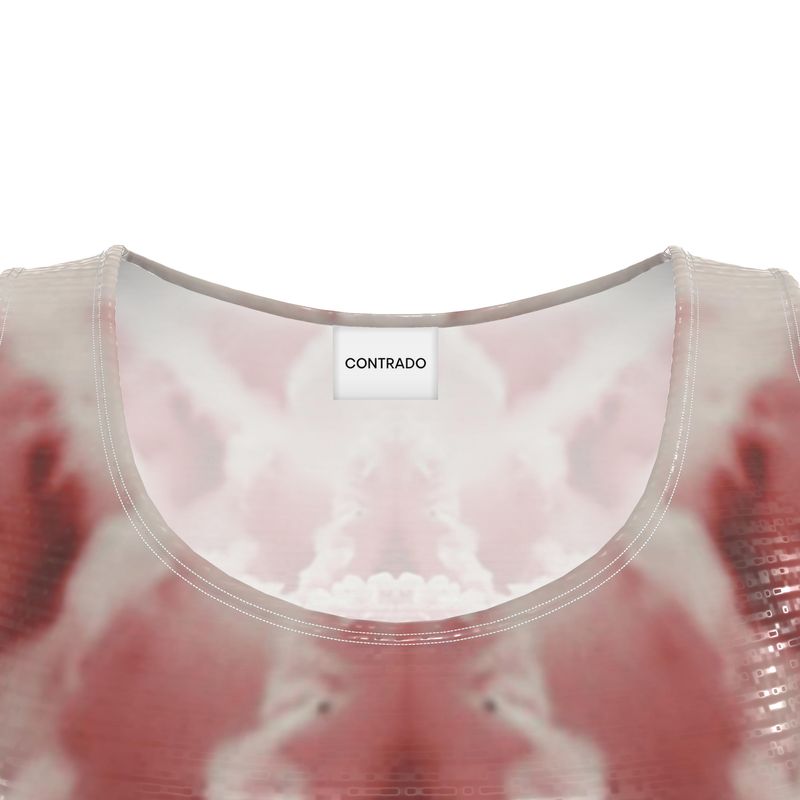Skater Dress:  Rhodochrosite and Quartz Crystals, Bulgaria