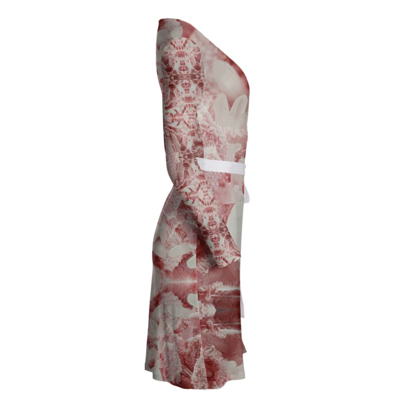 Wrap Dress: Rhodochrosite and Quartz Crystals, Bulgaria