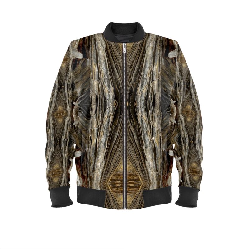 Mens Bomber Jacket: Goethite,Teller County, Colarado, USA, Brian Kosnar, Original Color