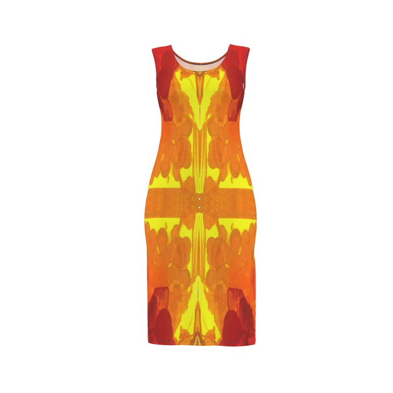 Bodycon Dress: Mimetite on Wulfenite, Francisco Mine, Mexico, EX Wrights Rockshop, Original Color