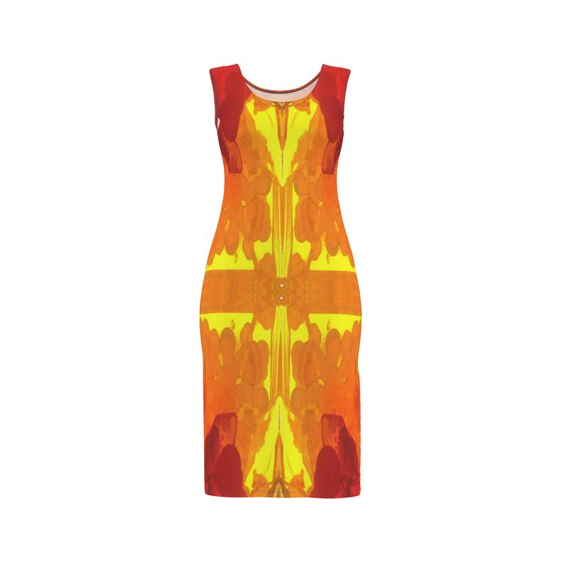 Bodycon Dress: Mimetite on Wulfenite, Francisco Mine, Mexico, EX Wrights Rockshop, Original Color