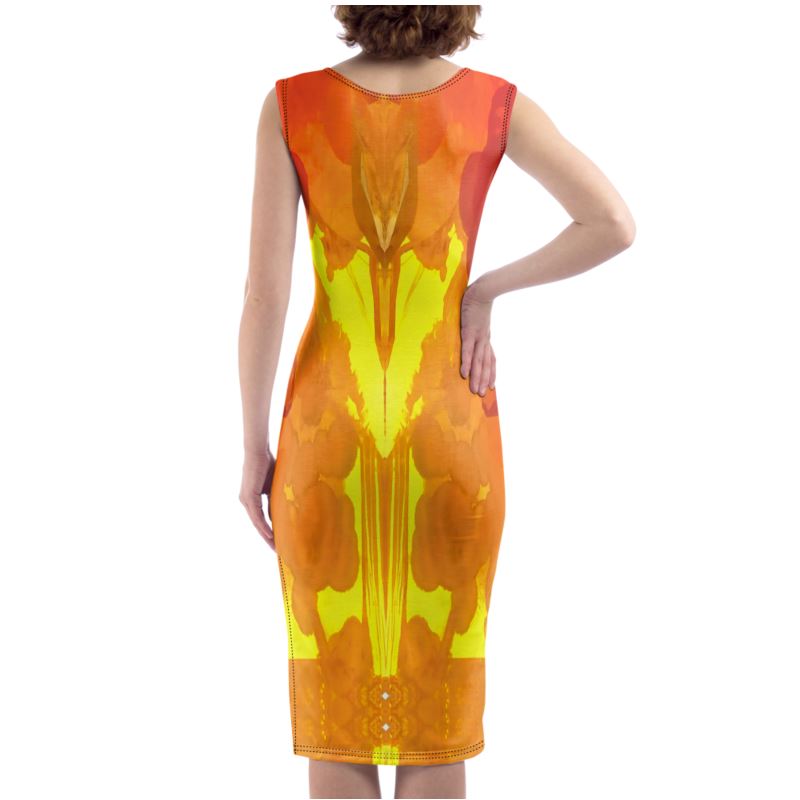 Bodycon Dress: Mimetite on Wulfenite, Francisco Mine, Mexico, EX Wrights Rockshop, Original Color
