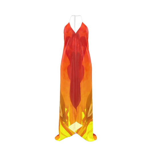Halterneck backless dress: Mimetite on Wulfenite, Francisco Mine, Mexico, EX Wrights Rockshop, Original Color