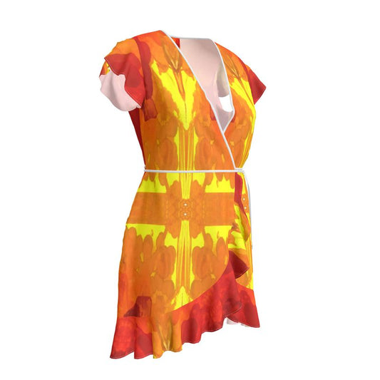 Tea Dress: Skater Dress: Mimetite on Wulfenite, Francisco Mine, Mexico, EX Wrights Rockshop, Original Color