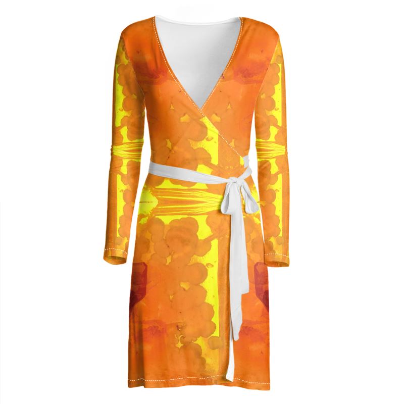 Wrap Dress: Mimetite on Wulfenite, San Francisco Mine, Mexico