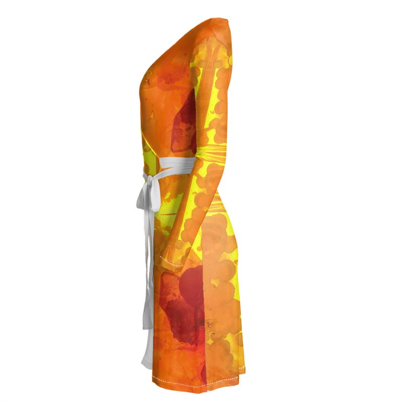 Wrap Dress: Mimetite on Wulfenite, San Francisco Mine, Mexico