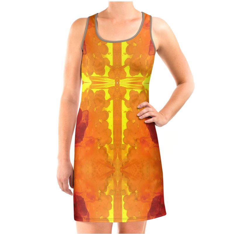 Halter Dress: Mimetite on Wulfenite, Francisco Mine, Mexico, EX Wrights Rockshop, Original Color