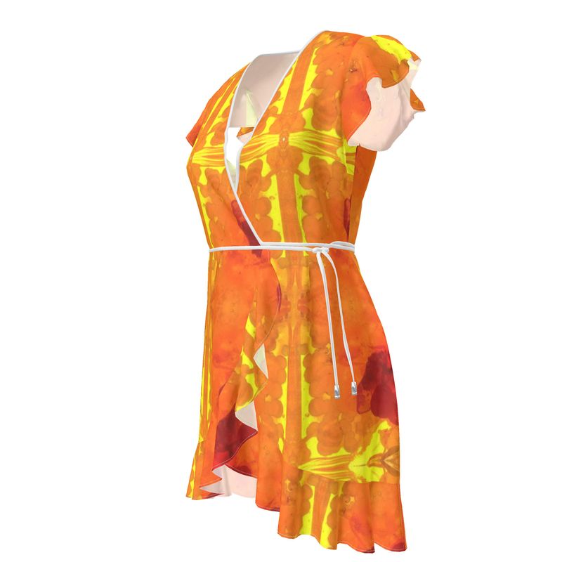 Tea Dress: Mimetite on Wulfenite, San Francisco Mine, Mexico