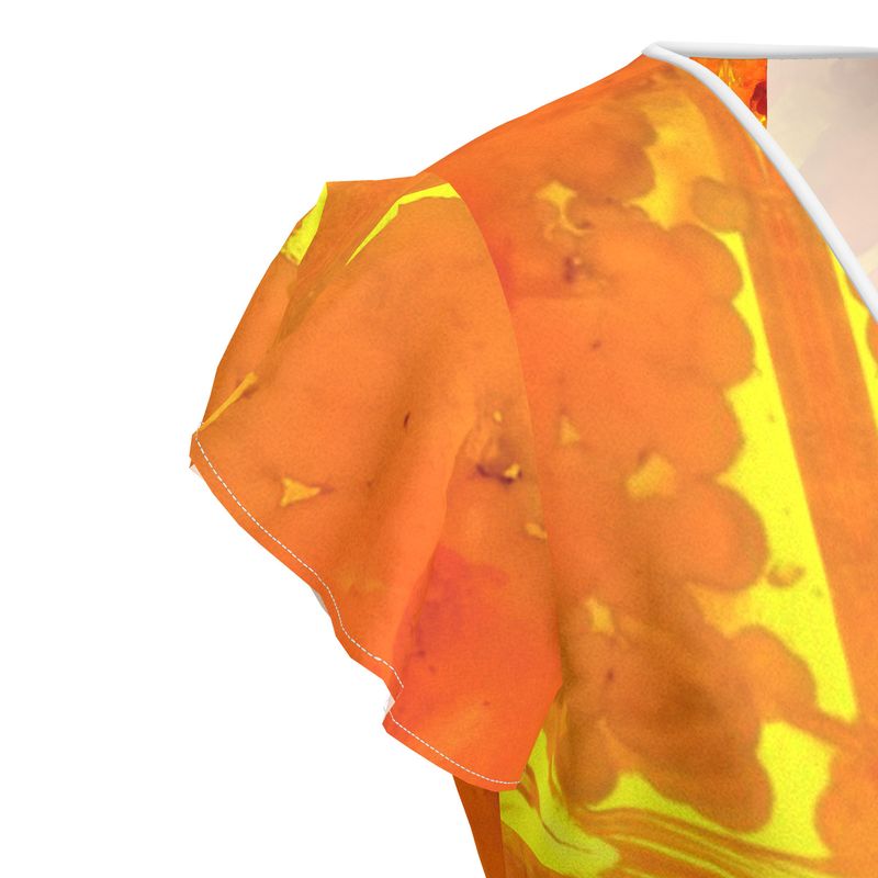 Tea Dress: Mimetite on Wulfenite, San Francisco Mine, Mexico