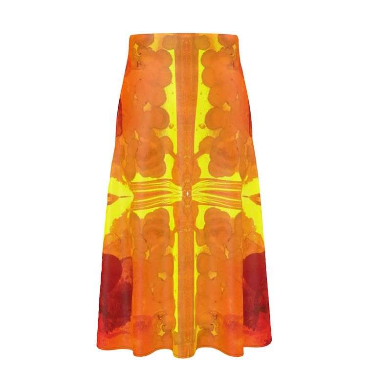 Midi Skirt: Mimetite on Wulfenite, San Francisco Mine, Mexico