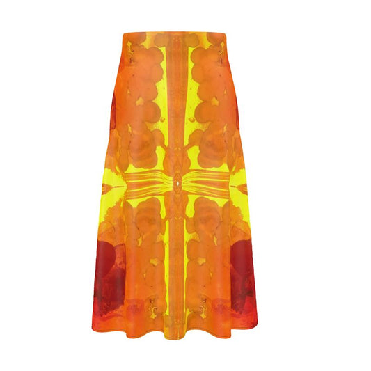 Midi Skirt: Mimetite on Wulfenite, San Francisco Mine, Mexico