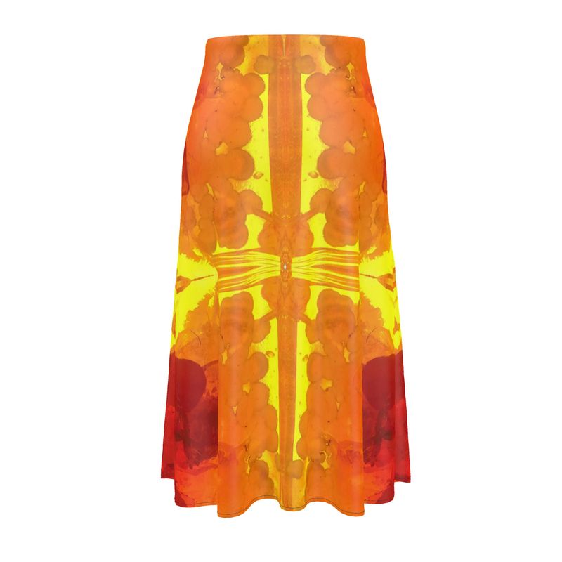 Midi Skirt: Mimetite on Wulfenite, San Francisco Mine, Mexico