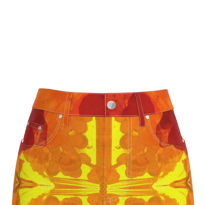 Denim Midi Skirt: Goethite, Teller County, Colarado, USA, EX: Brian Kosnar