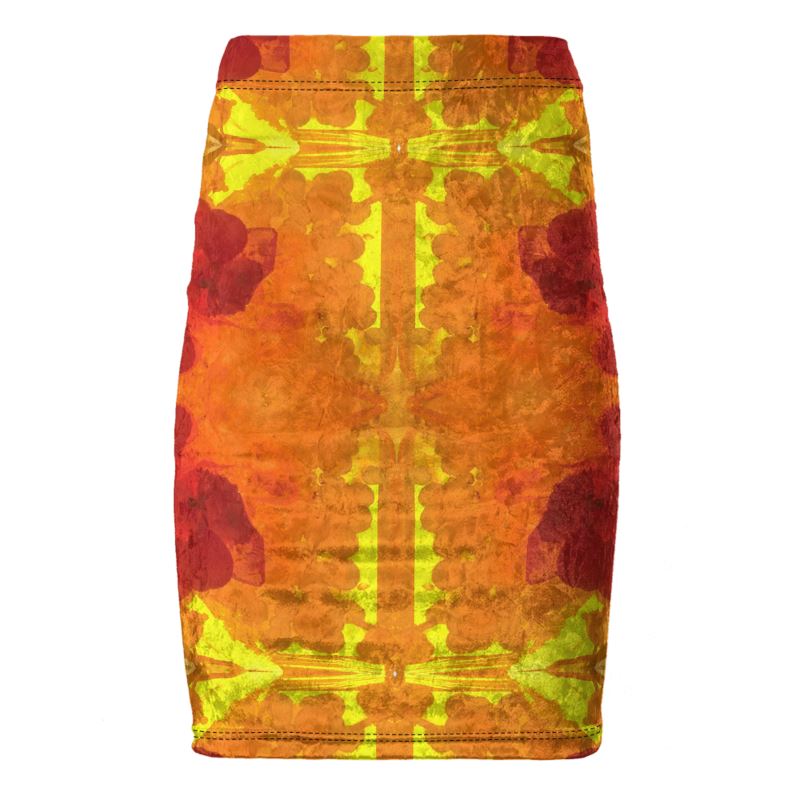 Pencil Skirt: Mimetite on Wulfenite, San Francisco Mine, Mexico