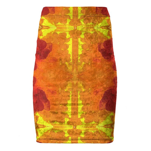 Pencil Skirt: Mimetite on Wulfenite, San Francisco Mine, Mexico