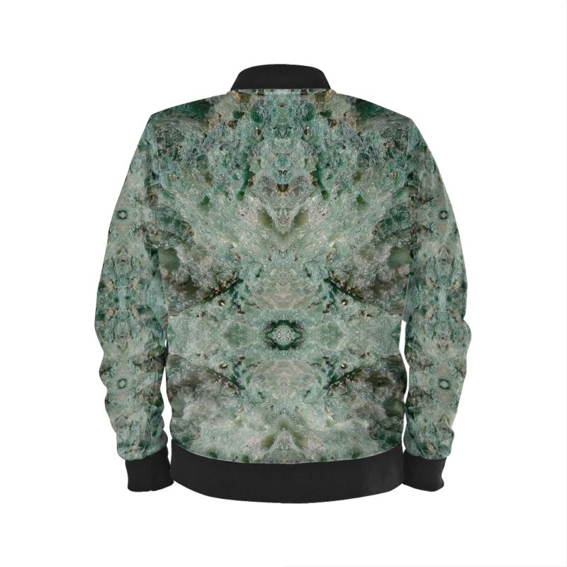 Mens Bomber Jacket: Fuschite with pyrite, Australia