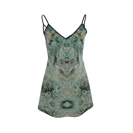 Mini Slip Dress: Fuschite with pyrite, Australia