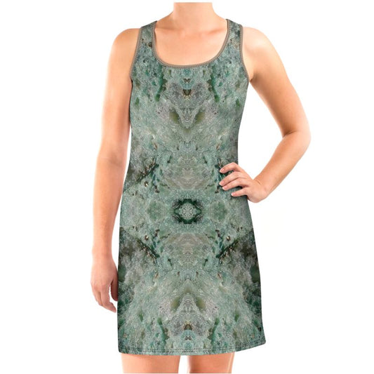 Halter Dress: Fuschite with pyrite, Australia