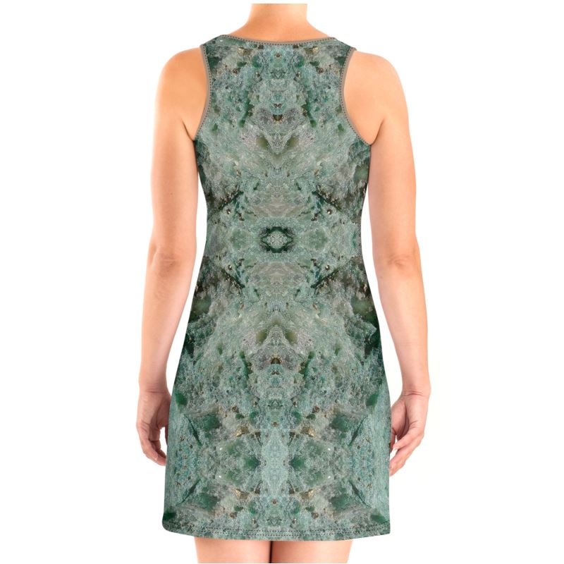 Halter Dress: Fuschite with pyrite, Australia