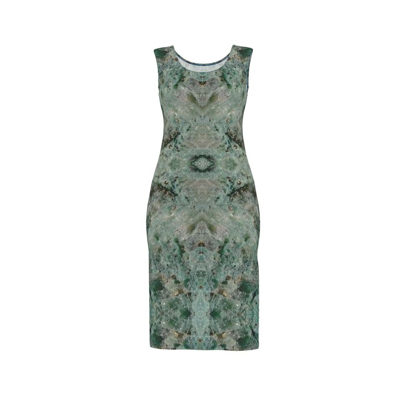 Bodycon Dress: Fuschite with pyrite, Australia