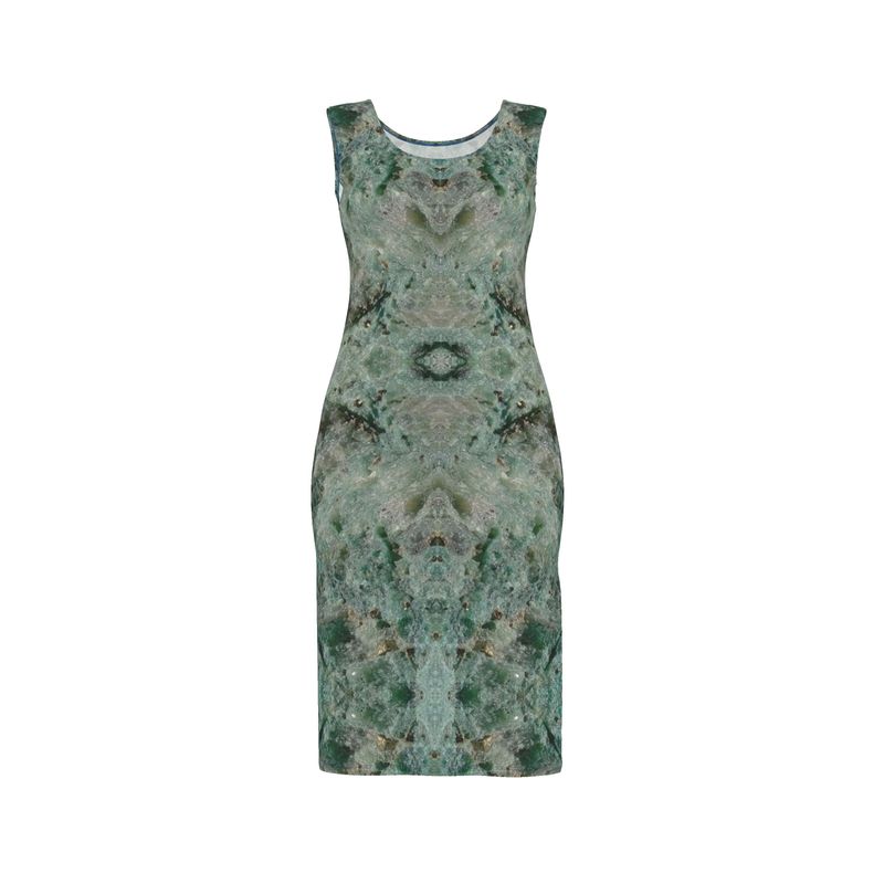 Bodycon Dress: Fuschite with pyrite, Australia