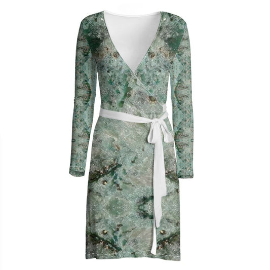 Wrap Dress: Fuschite with pyrite, Australia