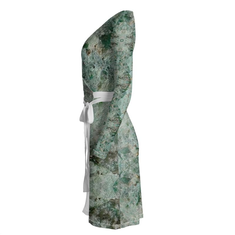 Wrap Dress: Fuschite with pyrite, Australia