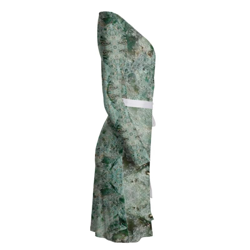 Wrap Dress: Fuschite with pyrite, Australia
