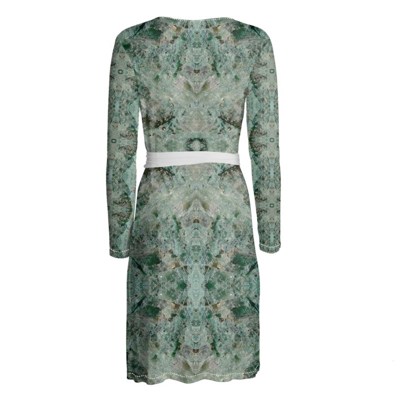 Wrap Dress: Fuschite with pyrite, Australia