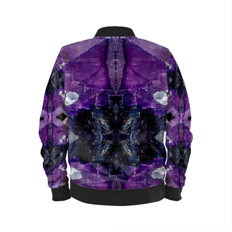 Mens Bomber Jacket: Fluorite, with Sphalerite, Elmwood, Tennessee, Original Color