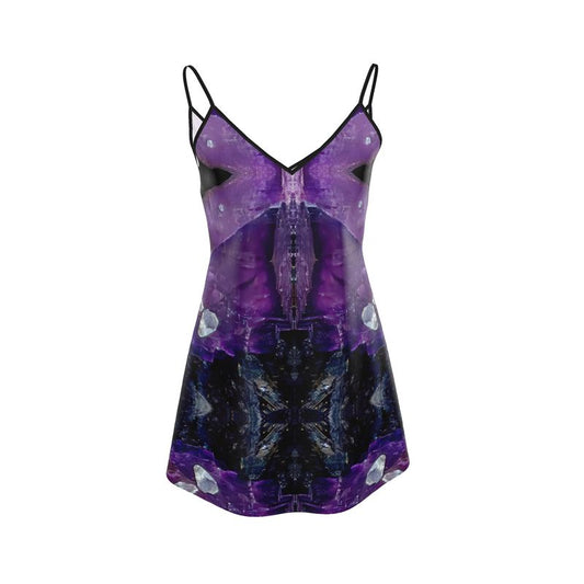 Mini Slip Dress: Fluorite, with Sphalerite, Elmwood, Tennessee, Original Color