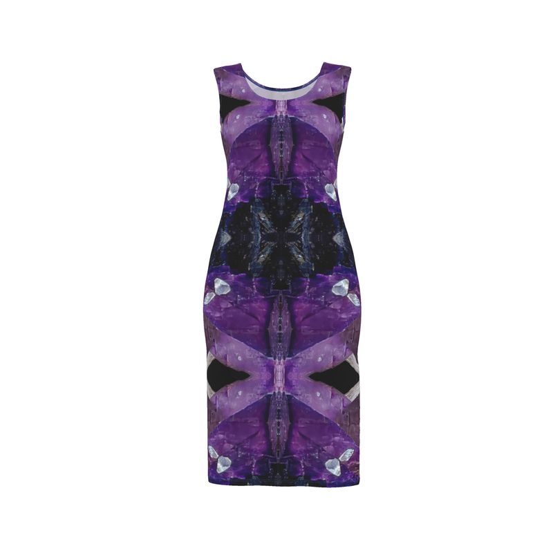Bodycon Dress: Fluorite, with Sphalerite, Elmwood, Tennessee, Original Color