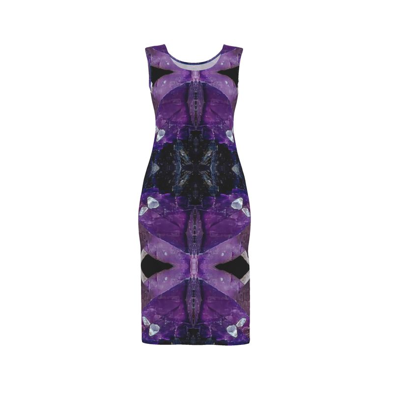 Bodycon Dress: Fluorite, with Sphalerite, Elmwood, Tennessee, Original Color