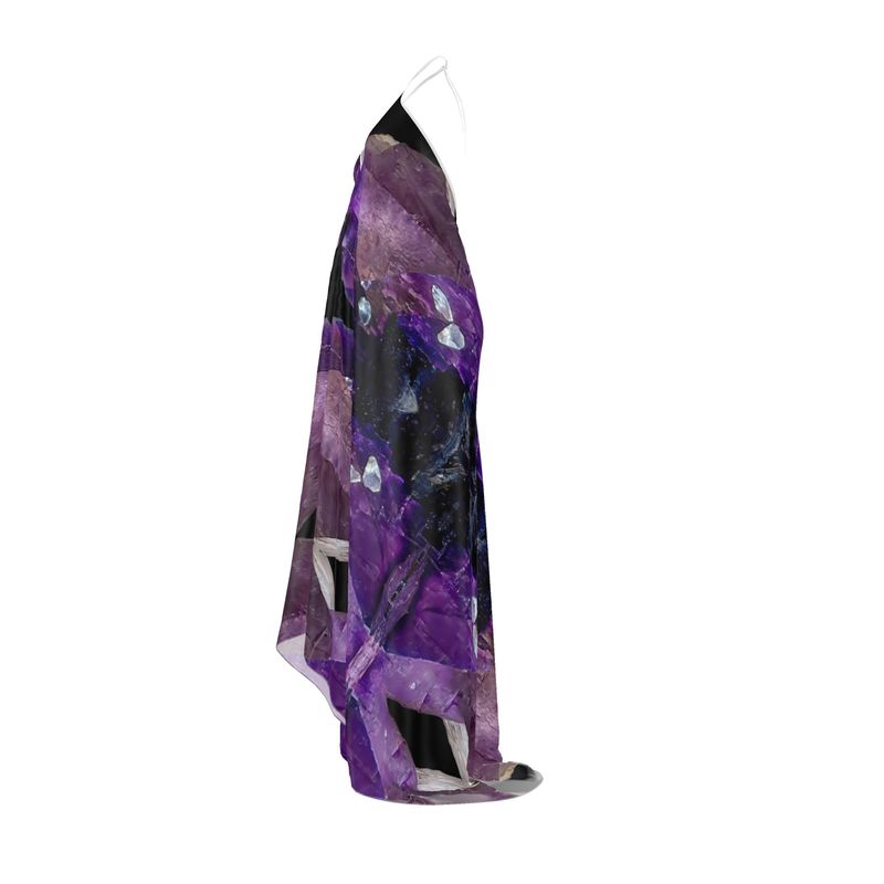 Halterneck backless dress: Fluorite, with Sphalerite, Elmwood, Tennessee, Original Color