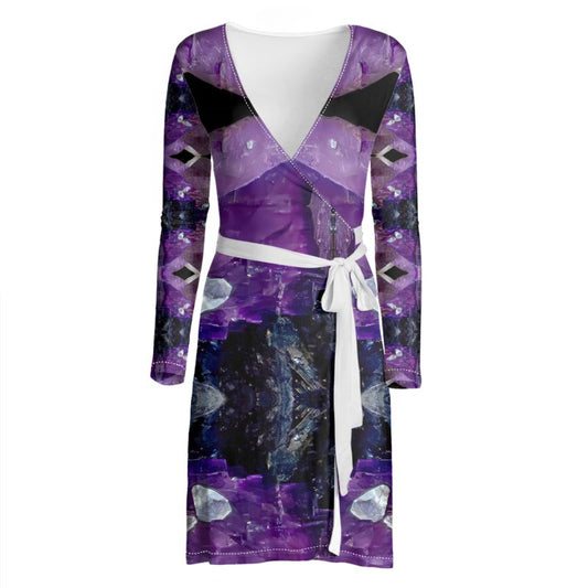 Wrap Dress: Fluorite, with Sphalerite, Elmwood, Tennessee, Original Color