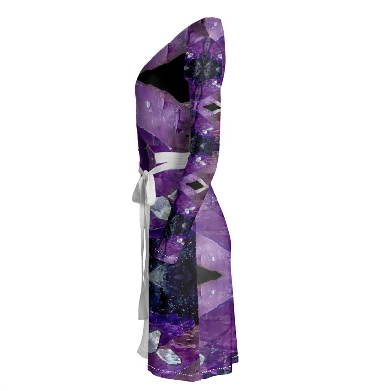 Wrap Dress: Fluorite, with Sphalerite, Elmwood, Tennessee, Original Color