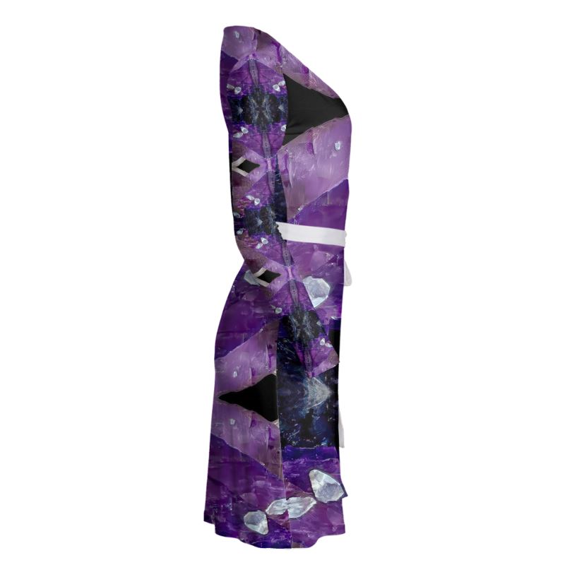 Wrap Dress: Fluorite, with Sphalerite, Elmwood, Tennessee, Original Color