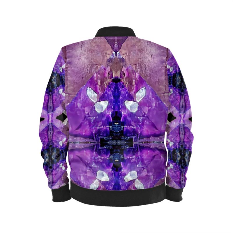 Mens Bomber Jacket: Fluorite, with Sphalerite, Elmwood, Tennessee, Original Color
