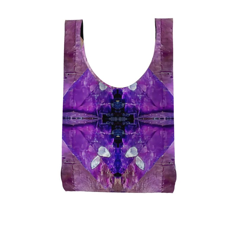 Parachute Shopping Bag: Fluorite, with Sphalerite, Elmwood, Tennessee, Original Color