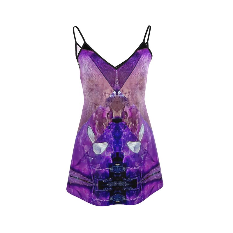 Mini Slip Dress: Fluorite, with Sphalerite, Elmwood, Tennessee, Original Color