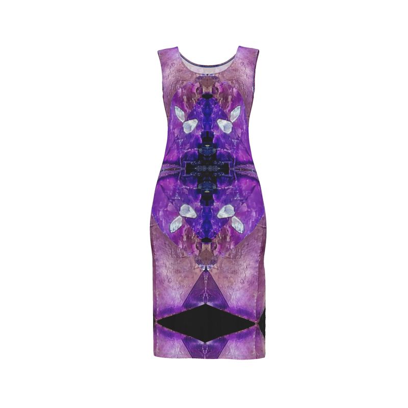 Bodycon Dress: Fluorite, with Sphalerite, Elmwood, Tennessee, Original Color