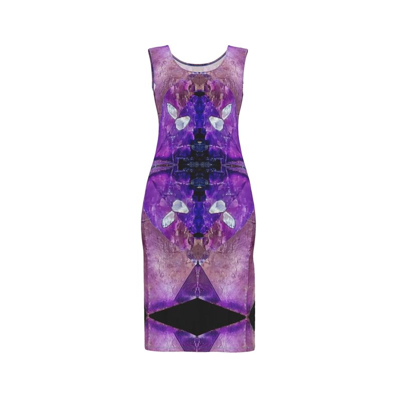 Bodycon Dress: Fluorite, with Sphalerite, Elmwood, Tennessee, Original Color