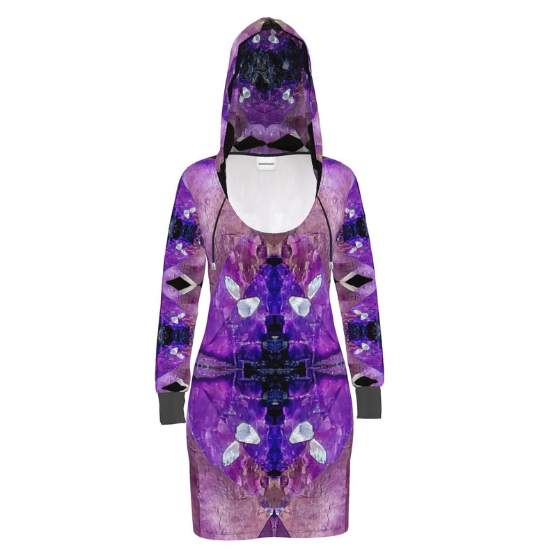 Hoodie Dress: Fluorite, with Sphalerite, Elmwood, Tennessee, Original Color